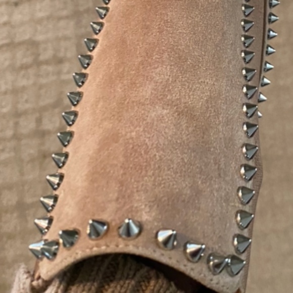 Christian Louboutin Suede Spike Booties - Picture 10 of 15